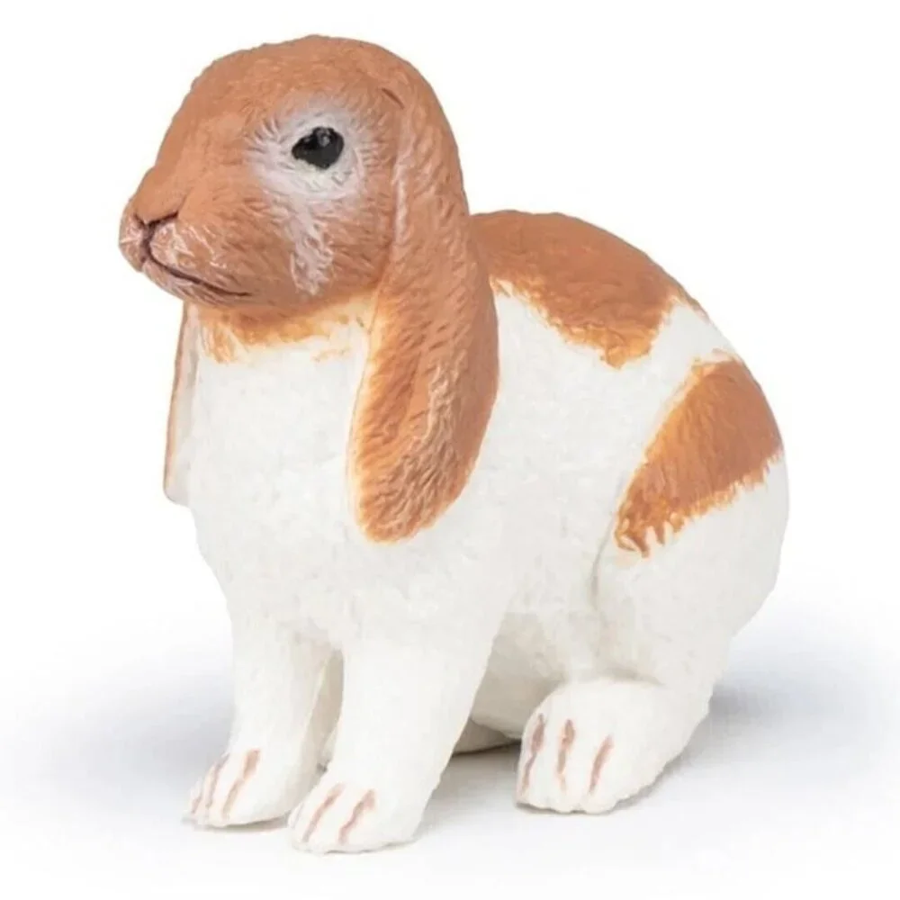 Lop Rabbit Farm Animal Figure - Hand Painted Collectible Toy Figurine‎ - Papo